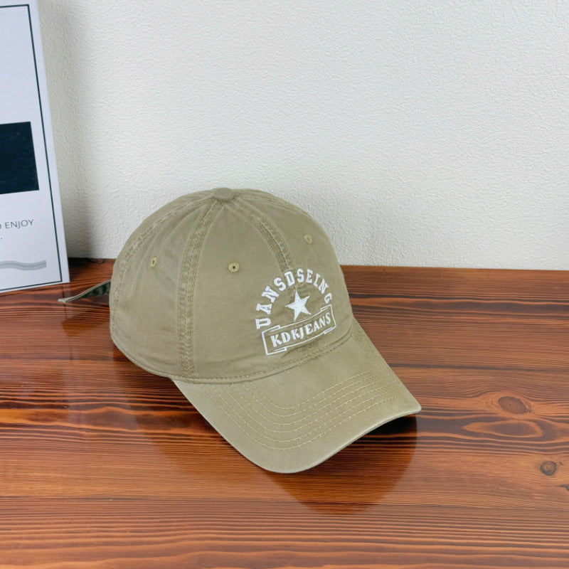 Men's Distressed Vintage Style Baseball Cap Bowlift