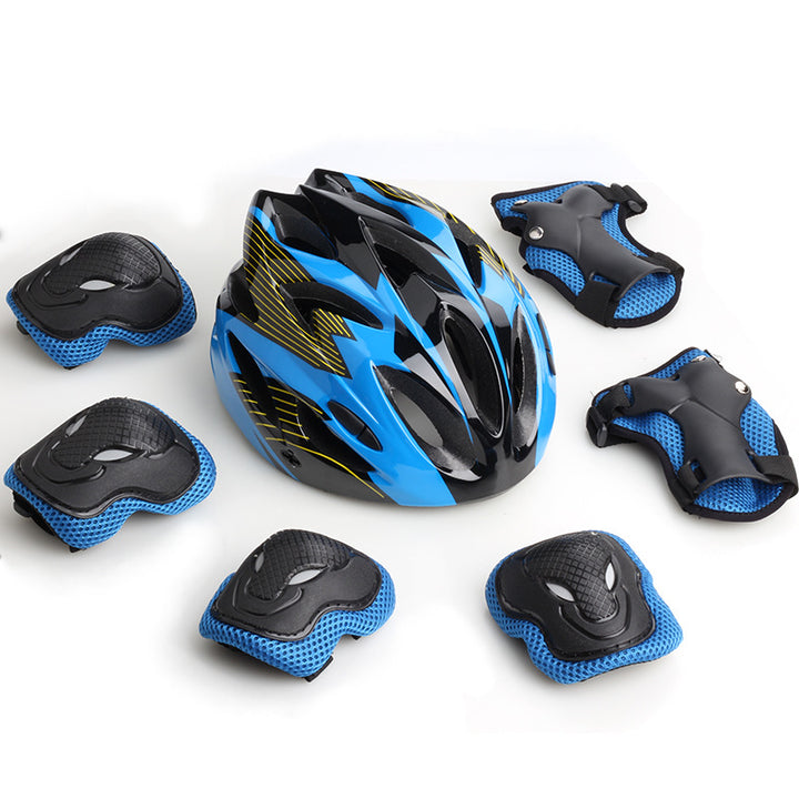 Children's Cycling Safety Helmet and Protective Gear Set Bowlift