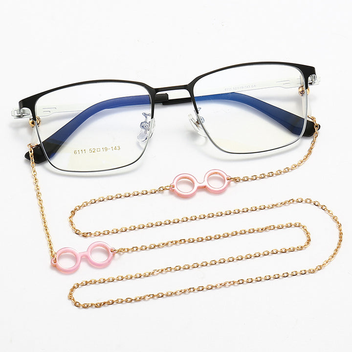 Stylish Eyewear with Decorative Chain Bowlift