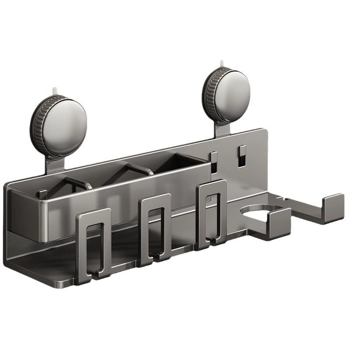 Wall-Mounted Hair Tool Organizer with Storage Compartment Bowlift