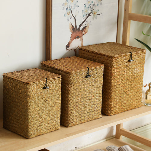 Square Woven Storage Chest Bowlift