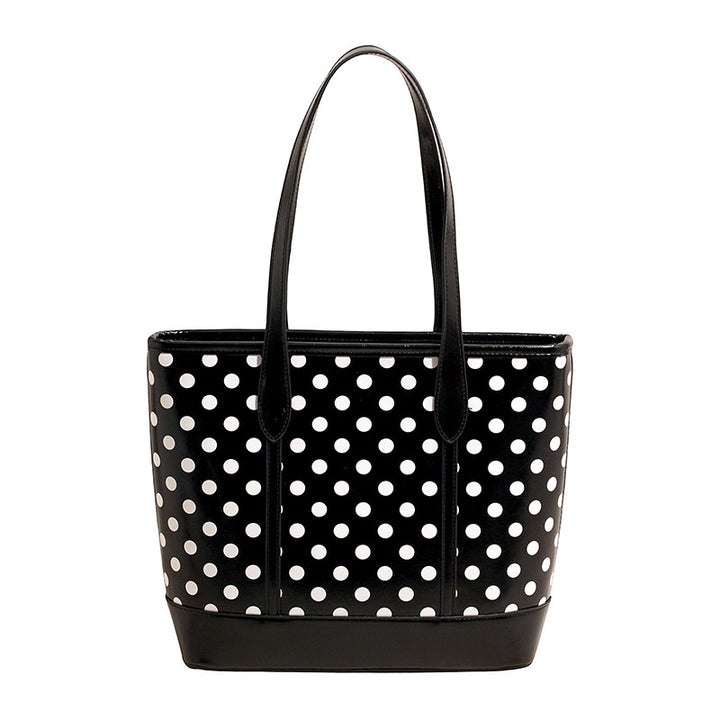 Polka Dot Print Casual Tote Bowlift