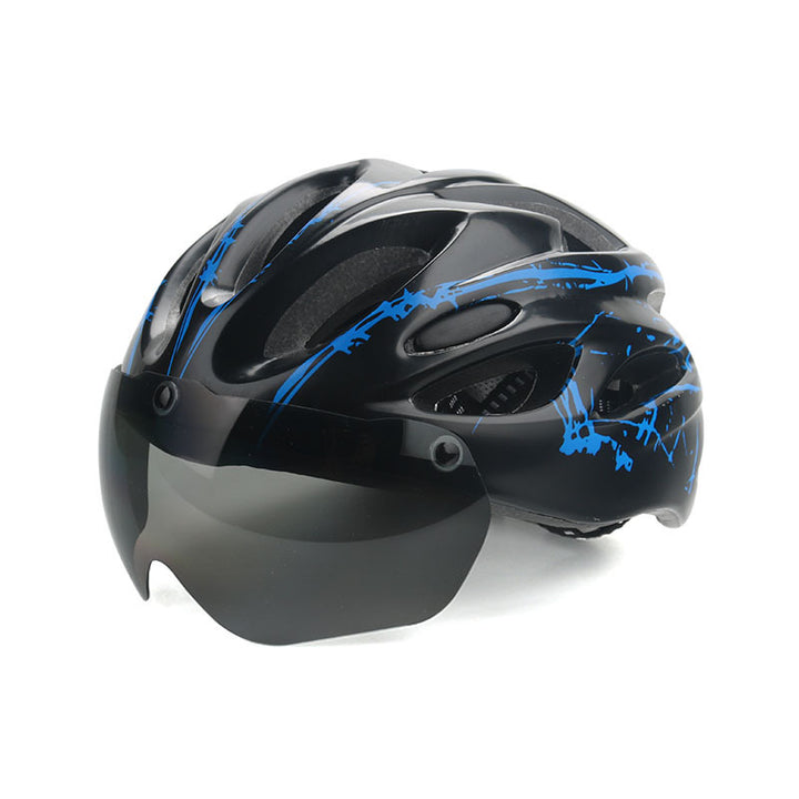 Cycling Helmet with Built-in Visor Bowlift