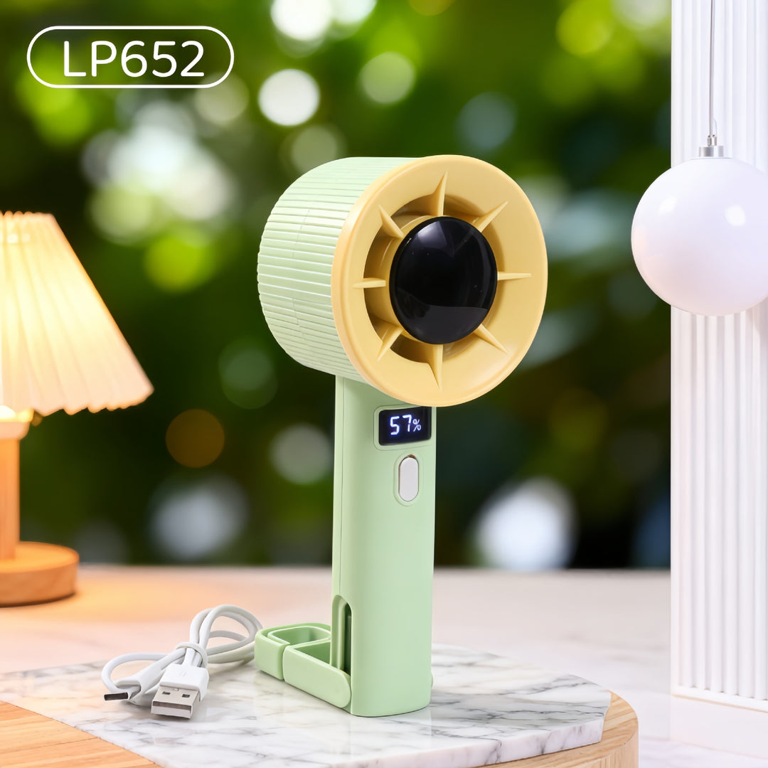 Portable hand fan with digital speed display Bowlift