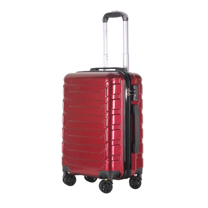 Unisex Lightweight Hard Shell Trolley Suitcase Bowlift