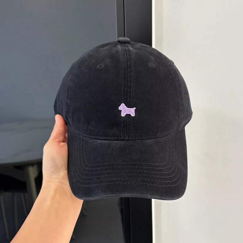 Women's Casual Embroidered Dog Cap Bowlift