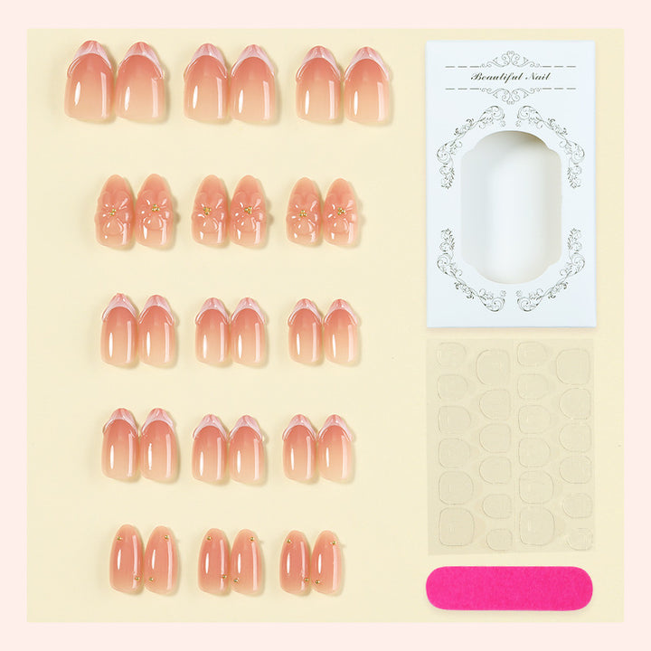 Floral Accent Press-On Nail Kit Bowlift
