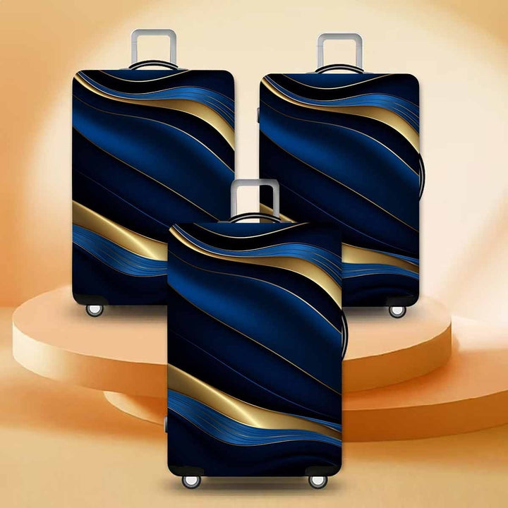 Hard Shell Rolling Luggage with Elegant Wave Design Bowlift