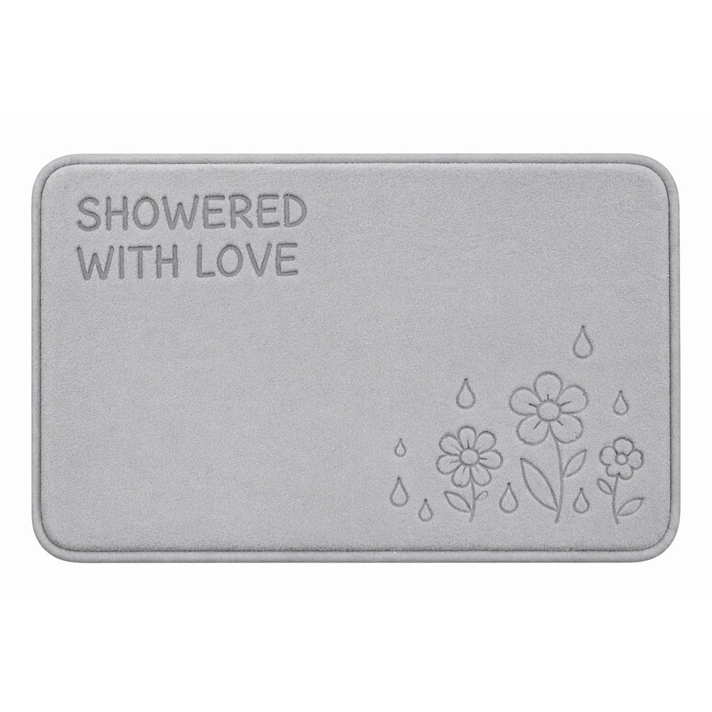 Decorative Bath Mat with Fun Bubble Theme