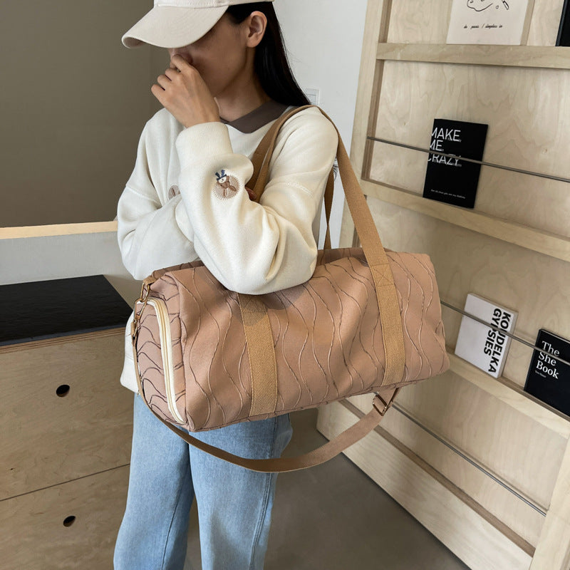 Elegant Embroidered Sports Duffel Bag Bowlift