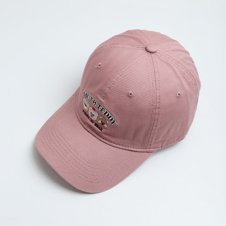 Women's Fun Embroidered Teddy Bear Baseball Cap Bowlift