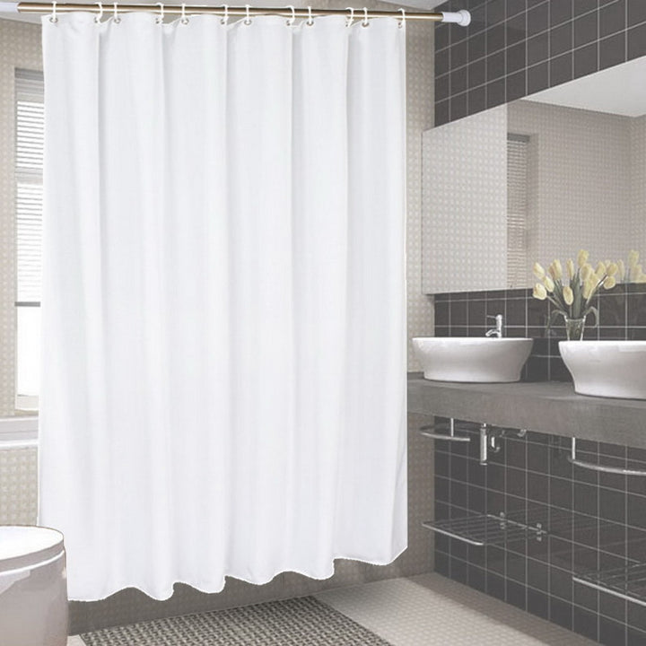 Premium Water-Resistant Shower Curtain Bowlift