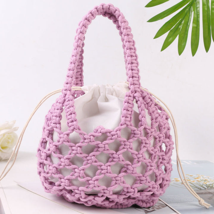 Hand-knotted tote bag with inner drawstring closure Bowlift