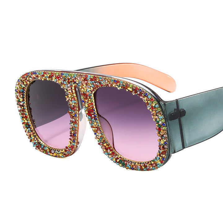 Women's eye-catching sunglasses with crystal embellishment Bowlift