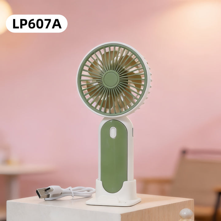 Portable Desktop Hand Fan with Multi-Stage Speed Control Bowlift