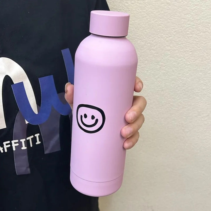 Women's insulated bottle with creative smiley design Bowlift