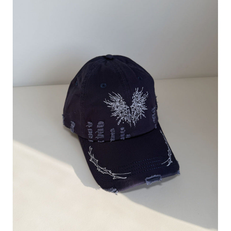 Women's Distressed Graphic Snapback Cap Bowlift