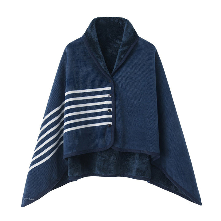 Ladies' wrap blanket made of cozy wool blend Bowlift