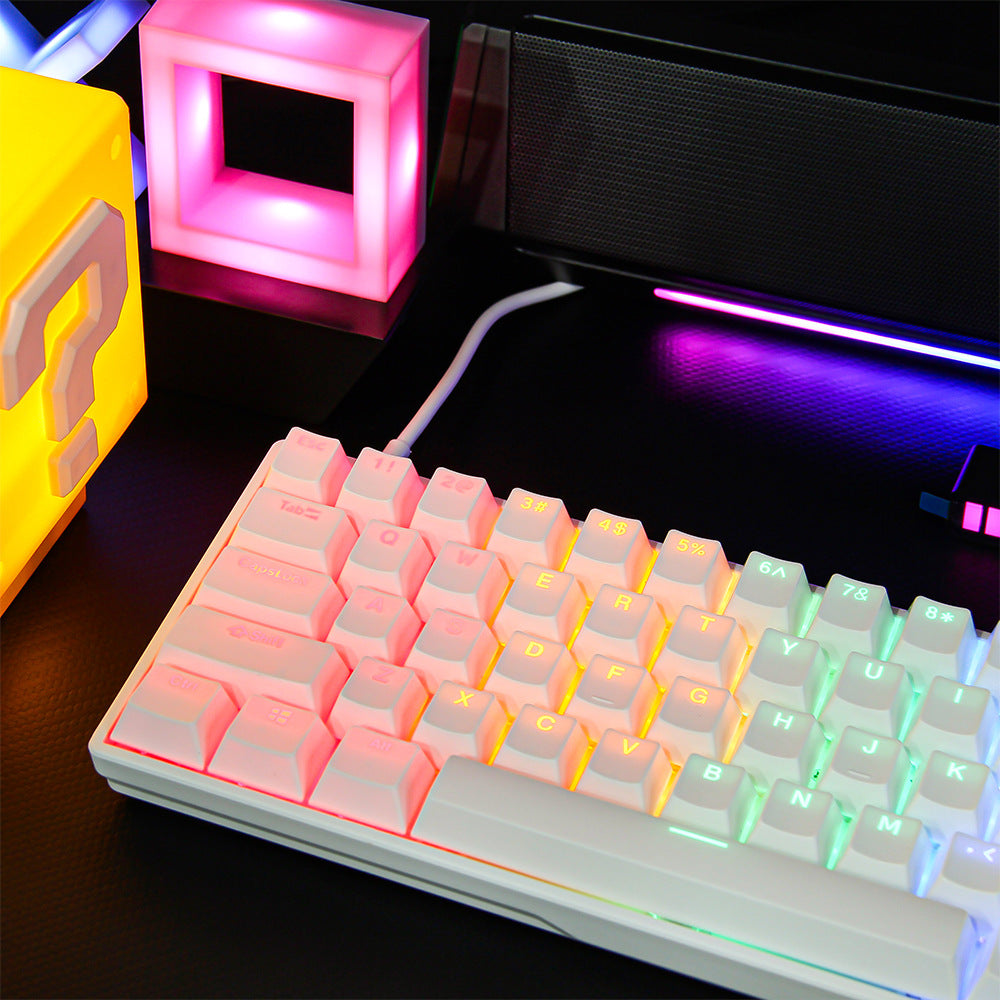 Compact RGB Mechanical Keyboard with Customizable Keys Bowlift