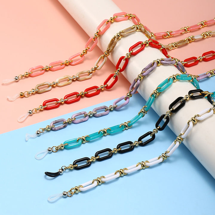 Fashion Cat-Eye Sunglasses with Elegant Chain Bowlift