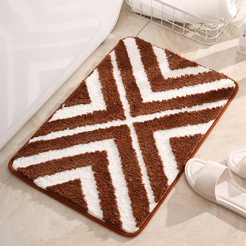 Modern Geometric Bathroom Mat Bowlift