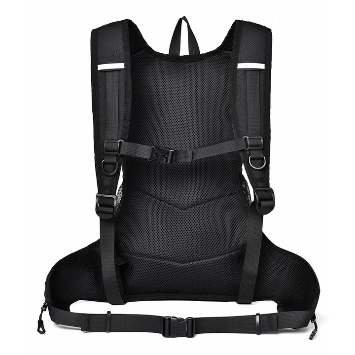 Sporty backpack with breathable mesh inserts and elastic carrying straps Bowlift