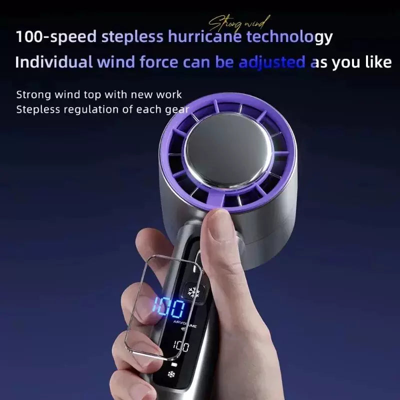 Unisex One Size Portable Personalized Thermoelectric Mini Air Cooler Fan with Smart Display and Adjustable Wind Bowlift