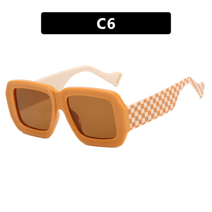 Women's fashionable sunglasses with square design and chic pattern Bowlift