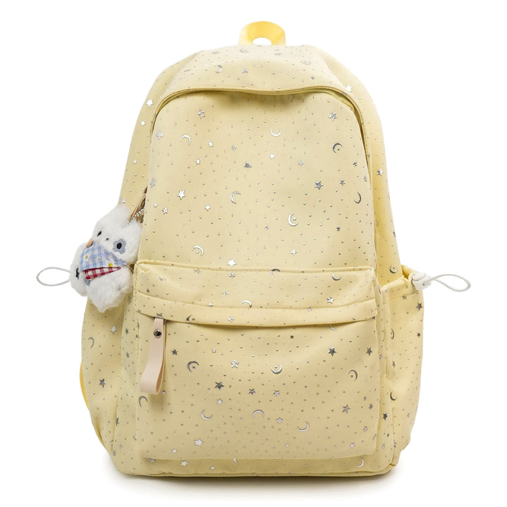 Backpack with Sparkling Stars and Modern Details Bowlift