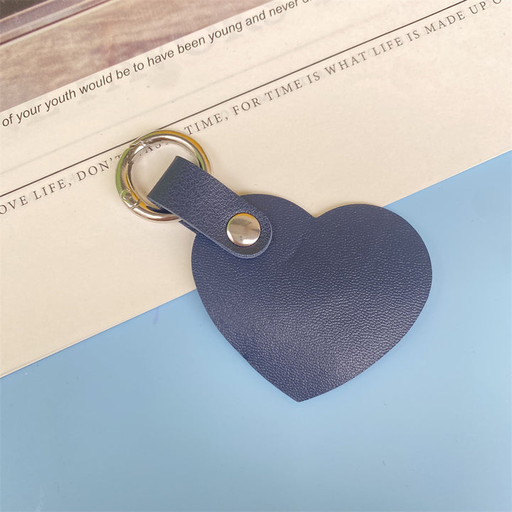 Premium Heart-Shaped Leather Keychain Bowlift