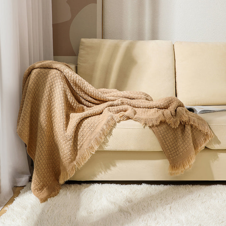 Textured Luxury Throw Blanket Bowlift