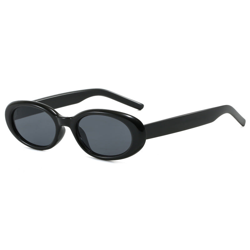 Women's oval sunglasses with transparent effect and UV protection Bowlift