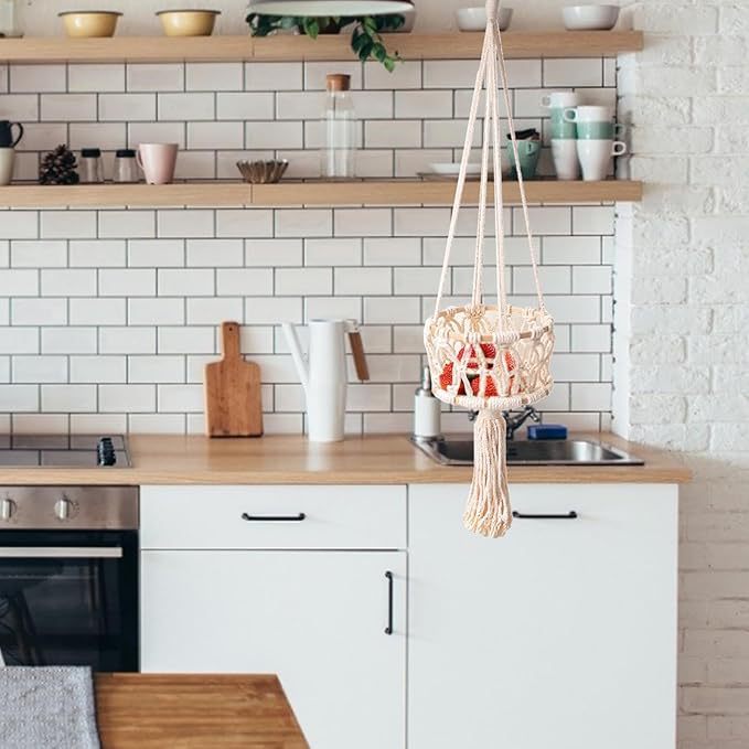 Hanging Macrame Plant Holder Bowlift