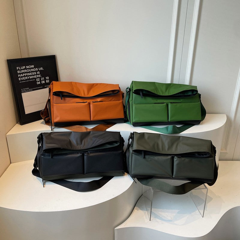 Multi-Pocket Waterproof Messenger Bag Bowlift