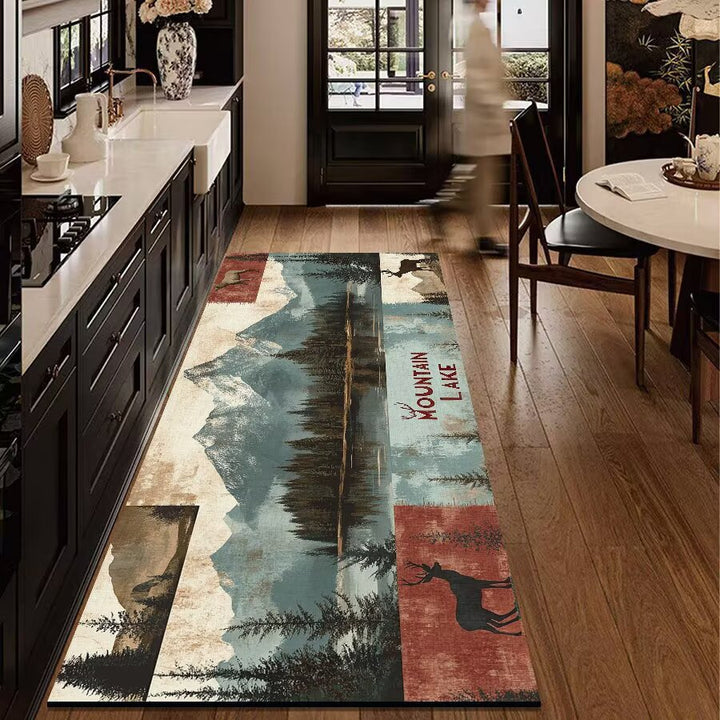 Rustic Outdoor Adventure Area Mat Bowlift
