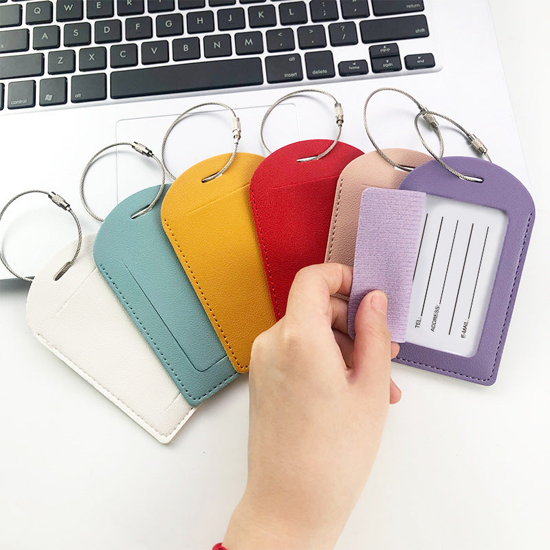 Premium Leather Travel Luggage Tag Bowlift