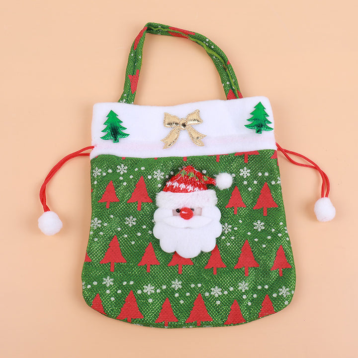 Cute Christmas gnome with gift sack Bowlift
