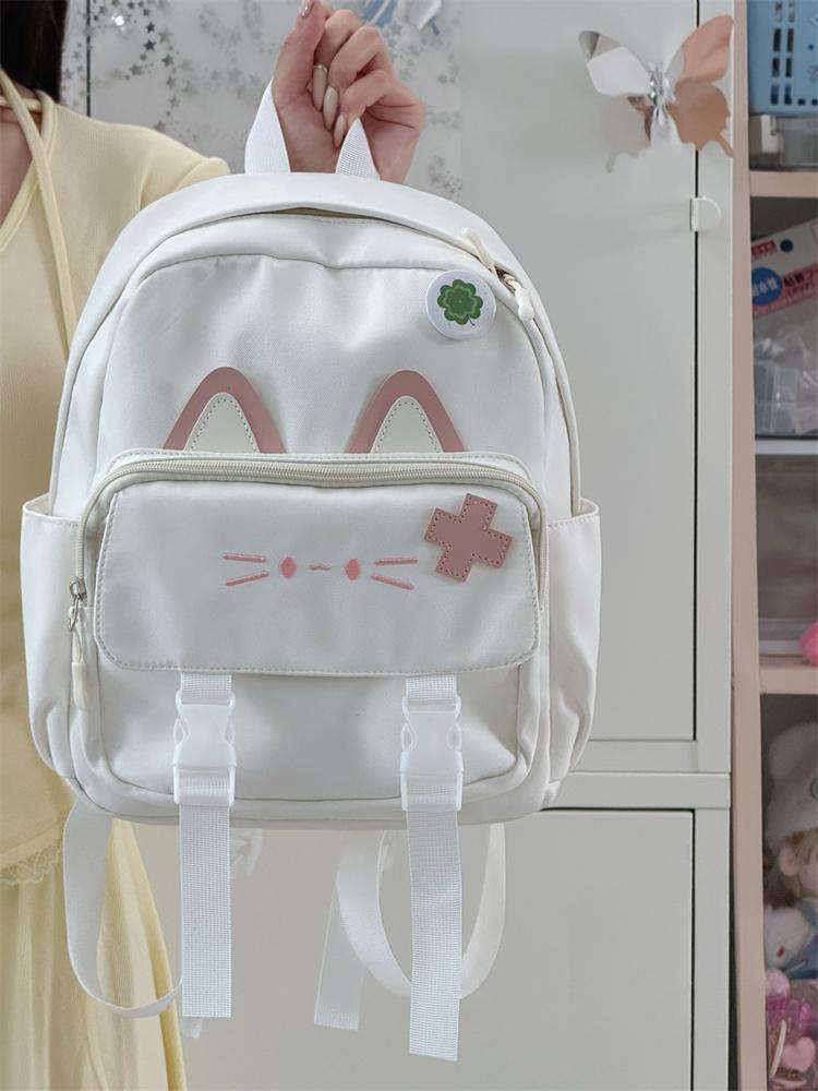 Cute Cat-Themed Mini Backpack Bowlift
