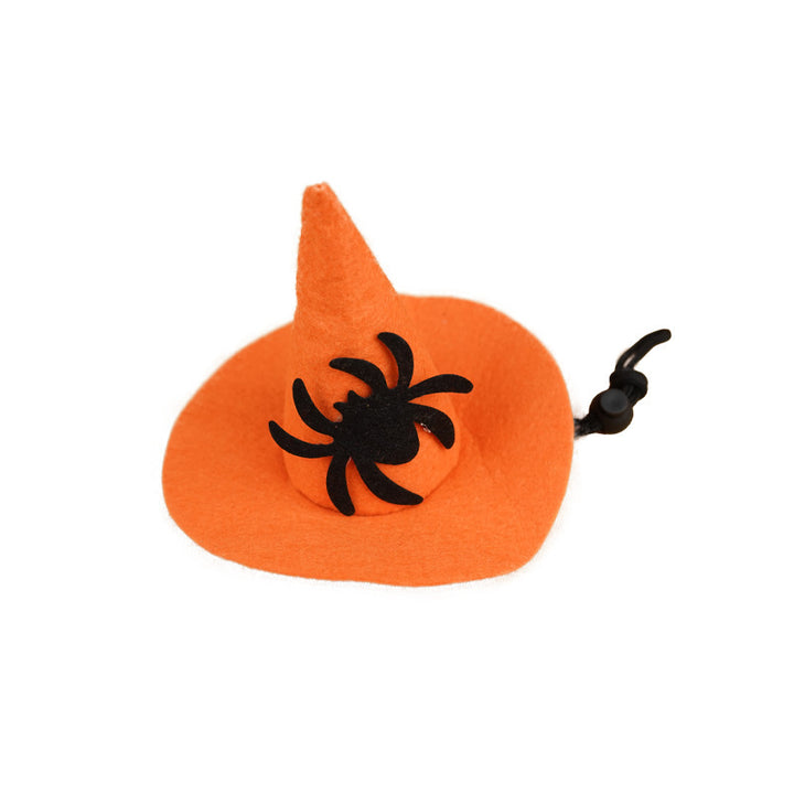 Halloween hood with bat appliqué
