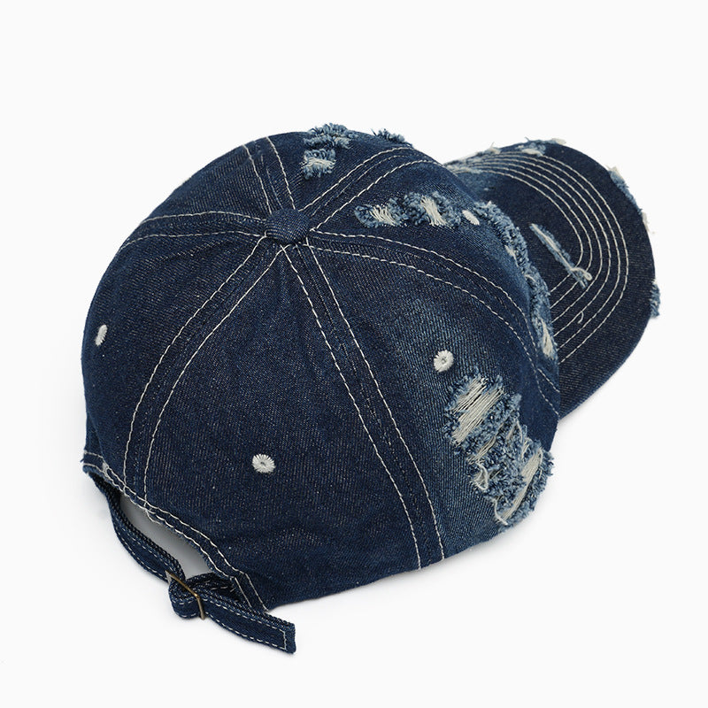 Ladies fashion Destroyed-basecap Bowlift