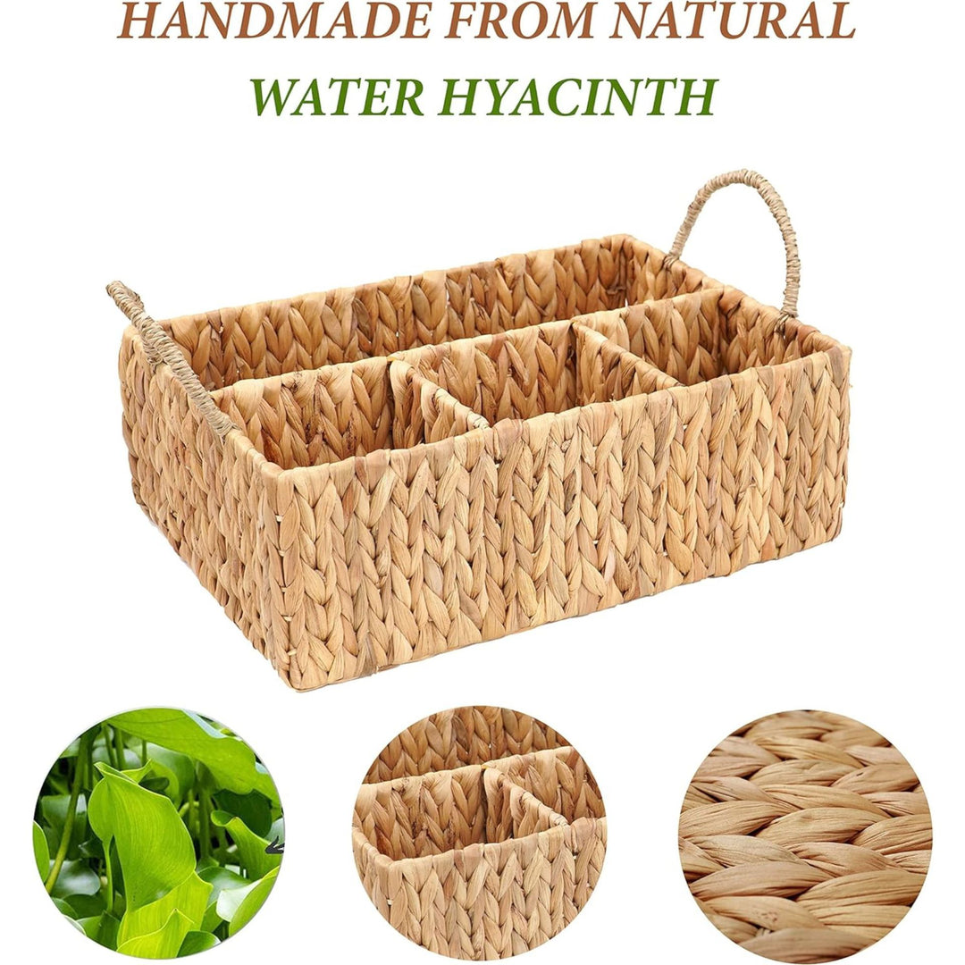 Woven Seagrass Organizer Basket Bowlift