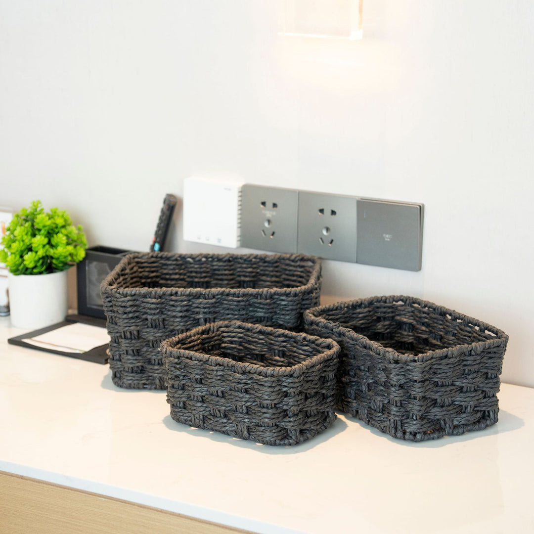 Multi-Purpose Woven Storage Baskets Bowlift