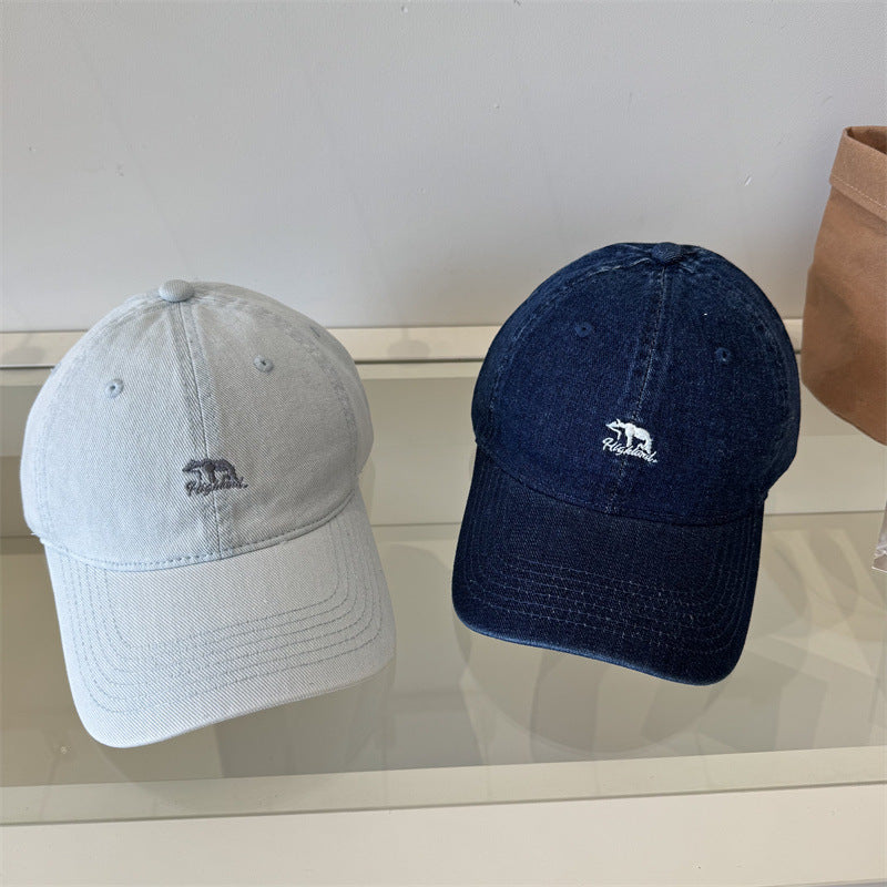 Women's Classic Denim Baseball Cap Bowlift