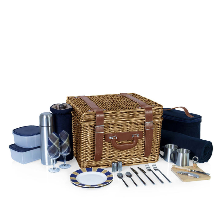 Women Luxury Picnic Basket with Extensive Equipment Bowlift