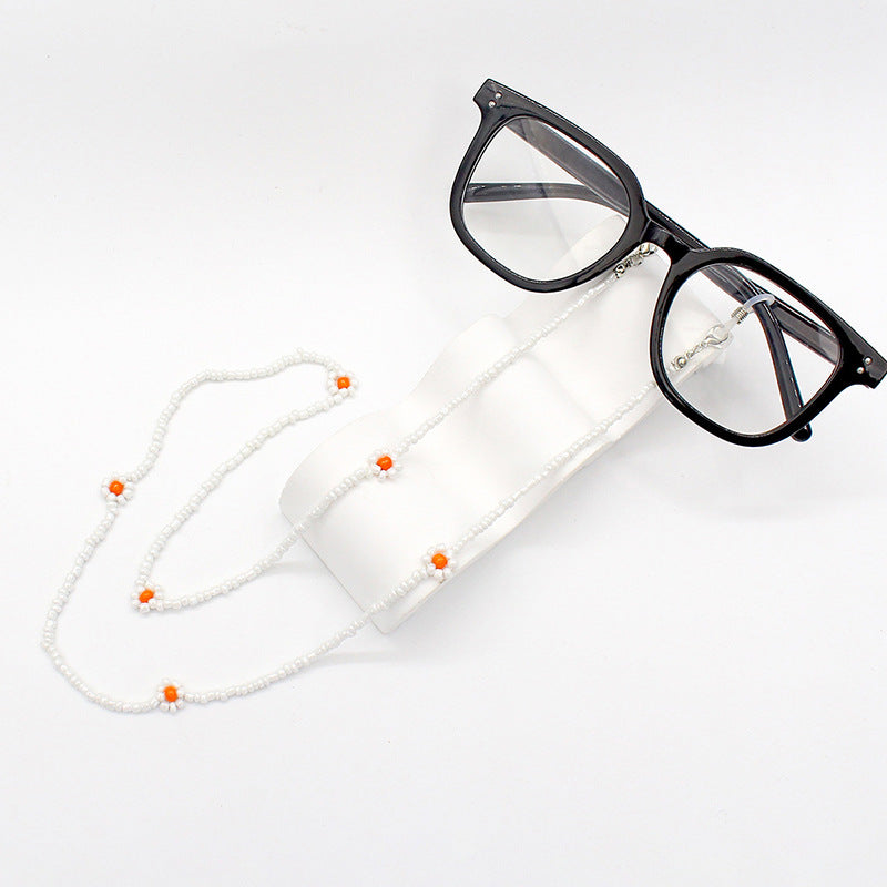 Floral Beaded Eyewear Chain Bowlift