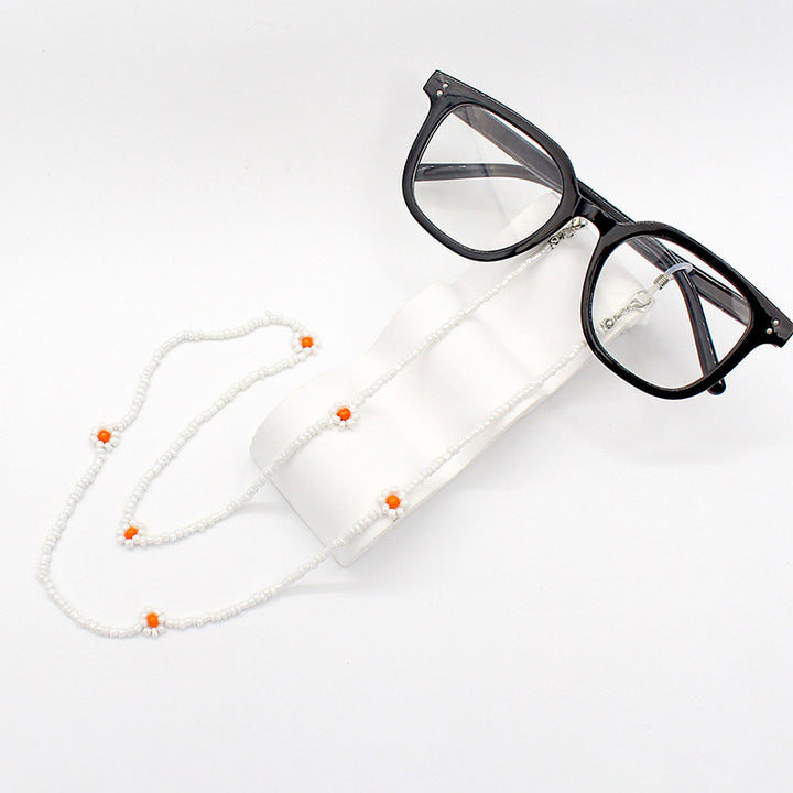 Floral Beaded Eyewear Chain Bowlift