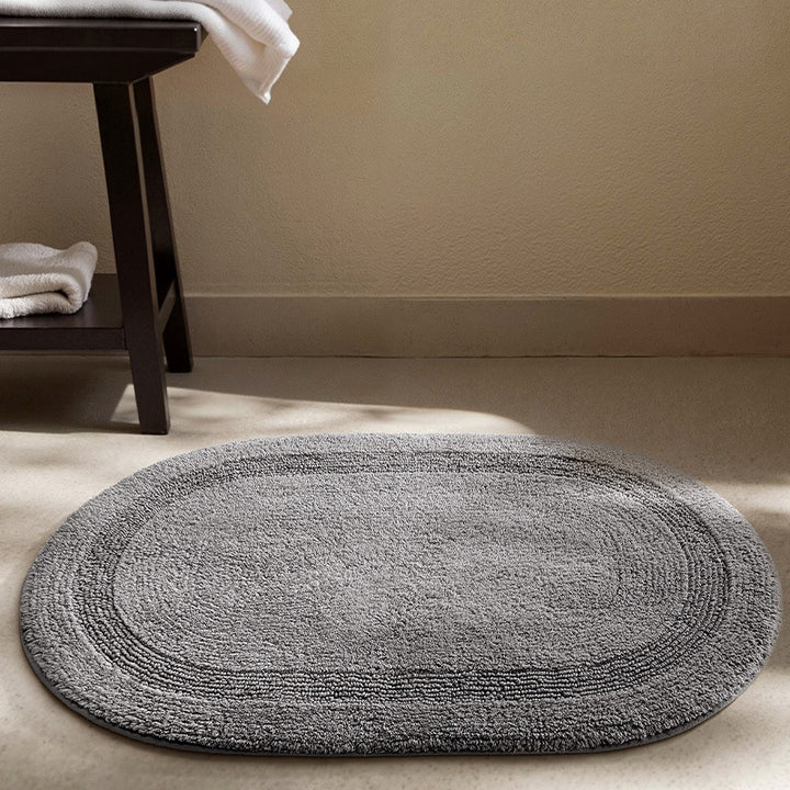 Soft Textured Round Bath Mat Bowlift