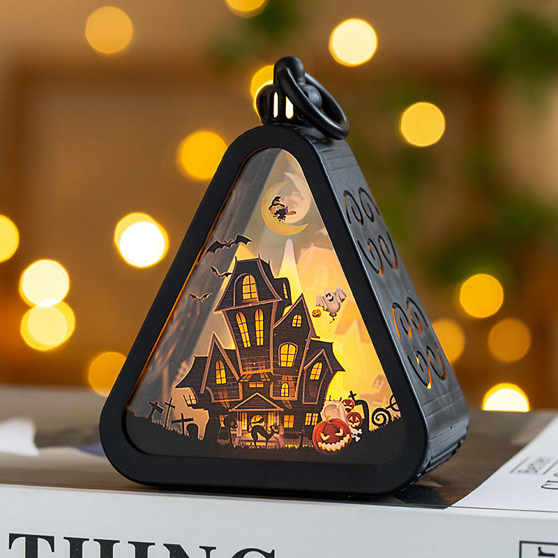 Halloween lantern with light effect