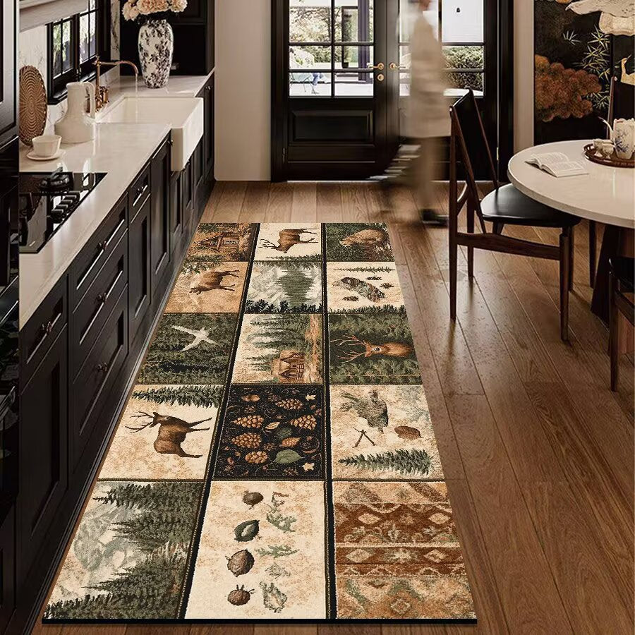 Rustic Outdoor Adventure Area Mat Bowlift