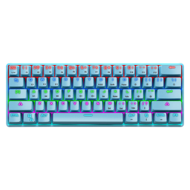 Compact Mechanical Gaming Keyboard with Backlit Keys Bowlift